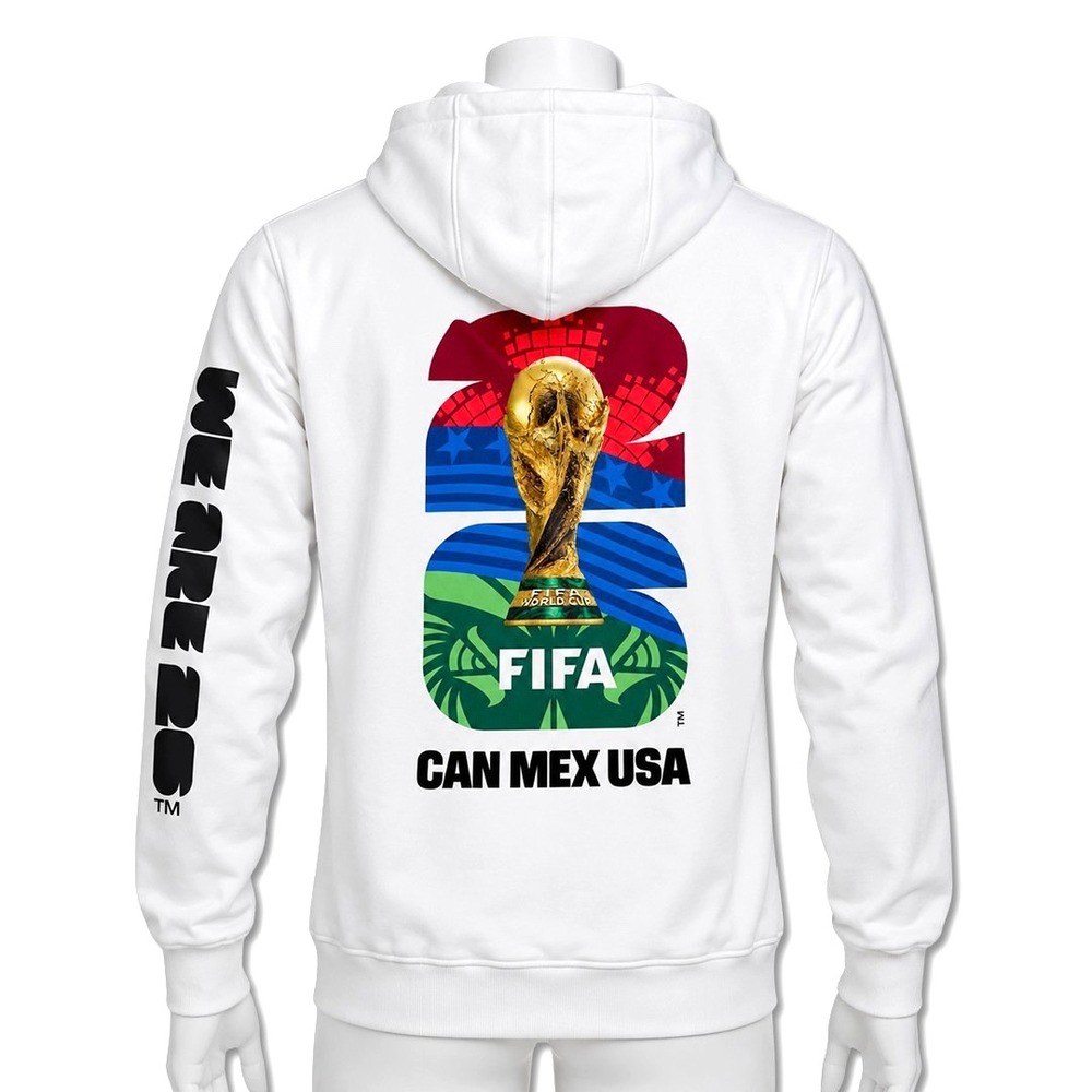 Adidas World Cup 26 Official Match Ball Hoodie - NWT Mens 2XL White - #49912-M7